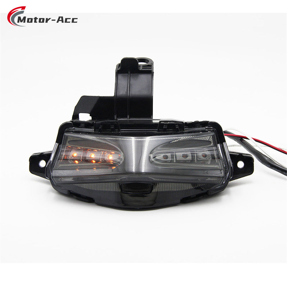 Motor-Acc Motorcycle Tail Light Integrated Running Brake Stop Light Turn Signals Lamp Compatible with YAMAHA AEROX155 NVX155 2022-2023