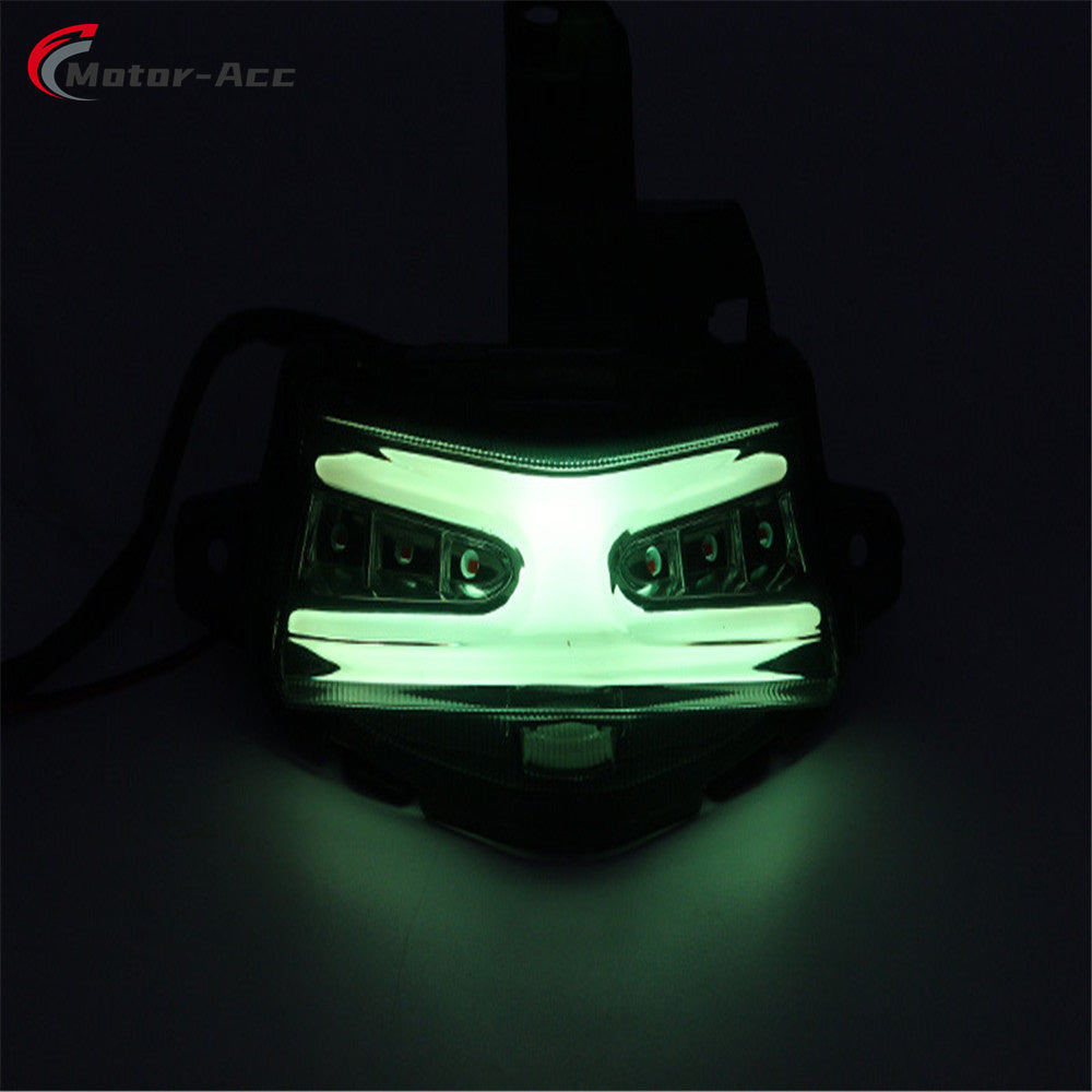 Motor-Acc Motorcycle Tail Light Integrated Running Brake Stop Light Turn Signals Lamp Compatible with YAMAHA AEROX155 NVX155 2022-2023