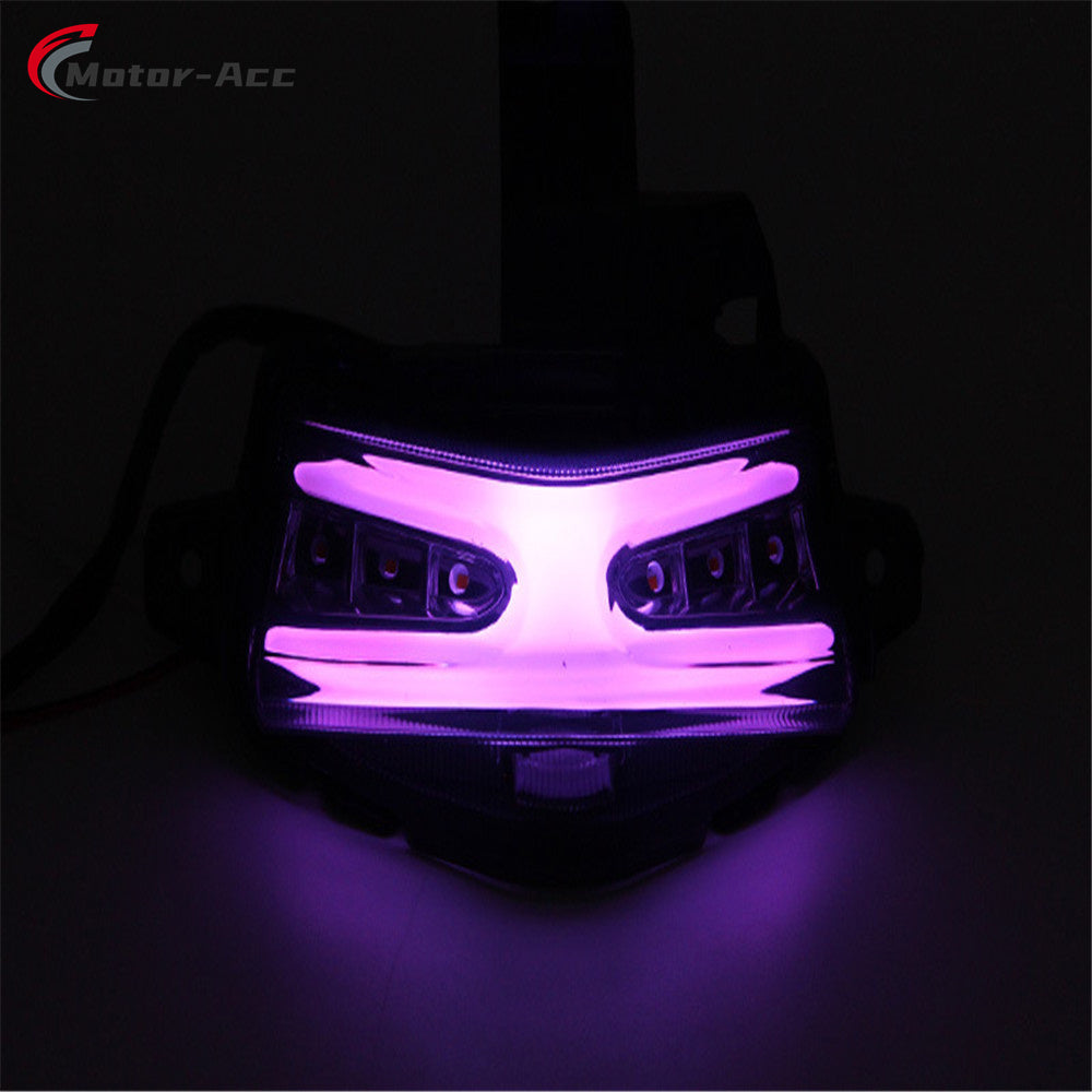Motor-Acc Motorcycle Tail Light Integrated Running Brake Stop Light Turn Signals Lamp Compatible with YAMAHA AEROX155 NVX155 2022-2023