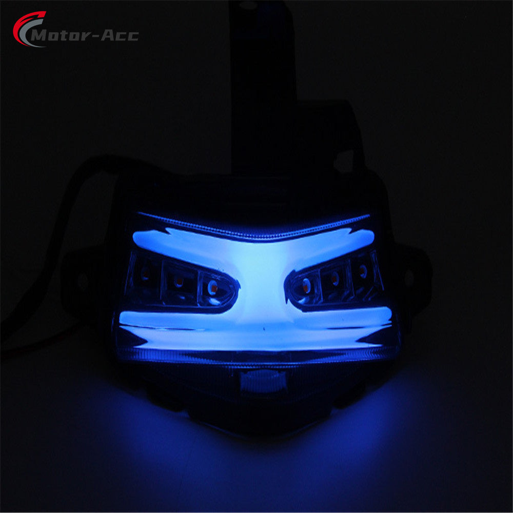 Motor-Acc Motorcycle Tail Light Integrated Running Brake Stop Light Turn Signals Lamp Compatible with YAMAHA AEROX155 NVX155 2022-2023