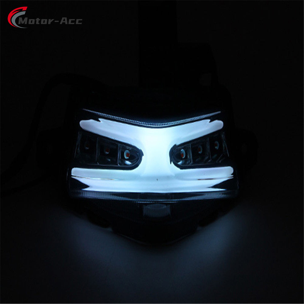 Motor-Acc Motorcycle Tail Light Integrated Running Brake Stop Light Turn Signals Lamp Compatible with YAMAHA AEROX155 NVX155 2022-2023