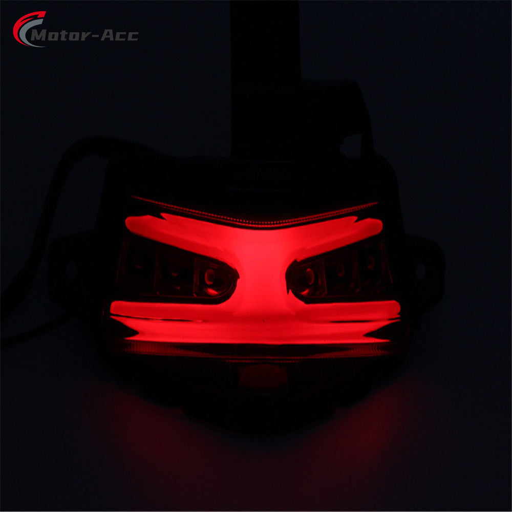 Motor-Acc Motorcycle Tail Light Integrated Running Brake Stop Light Turn Signals Lamp Compatible with YAMAHA AEROX155 NVX155 2022-2023