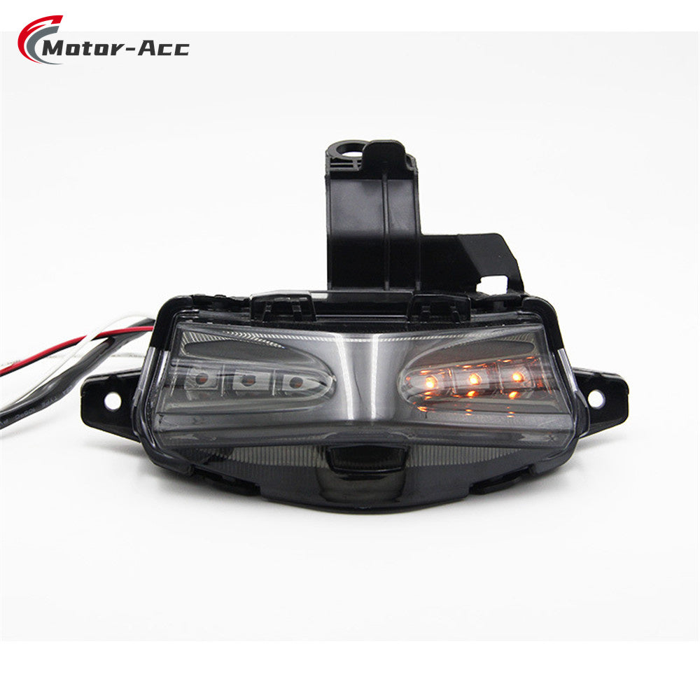 Motor-Acc Motorcycle Tail Light Integrated Running Brake Stop Light Turn Signals Lamp Compatible with YAMAHA AEROX155 NVX155 2022-2023