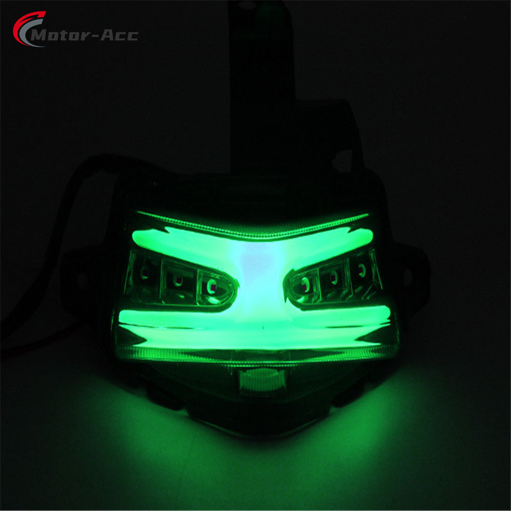Motor-Acc Motorcycle Tail Light Integrated Running Brake Stop Light Turn Signals Lamp Compatible with YAMAHA AEROX155 NVX155 2022-2023
