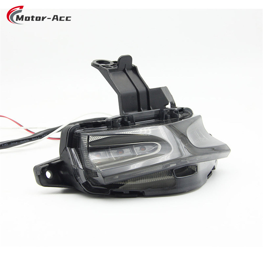 Motor-Acc Motorcycle Tail Light Integrated Running Brake Stop Light Turn Signals Lamp Compatible with YAMAHA AEROX155 NVX155 2022-2023
