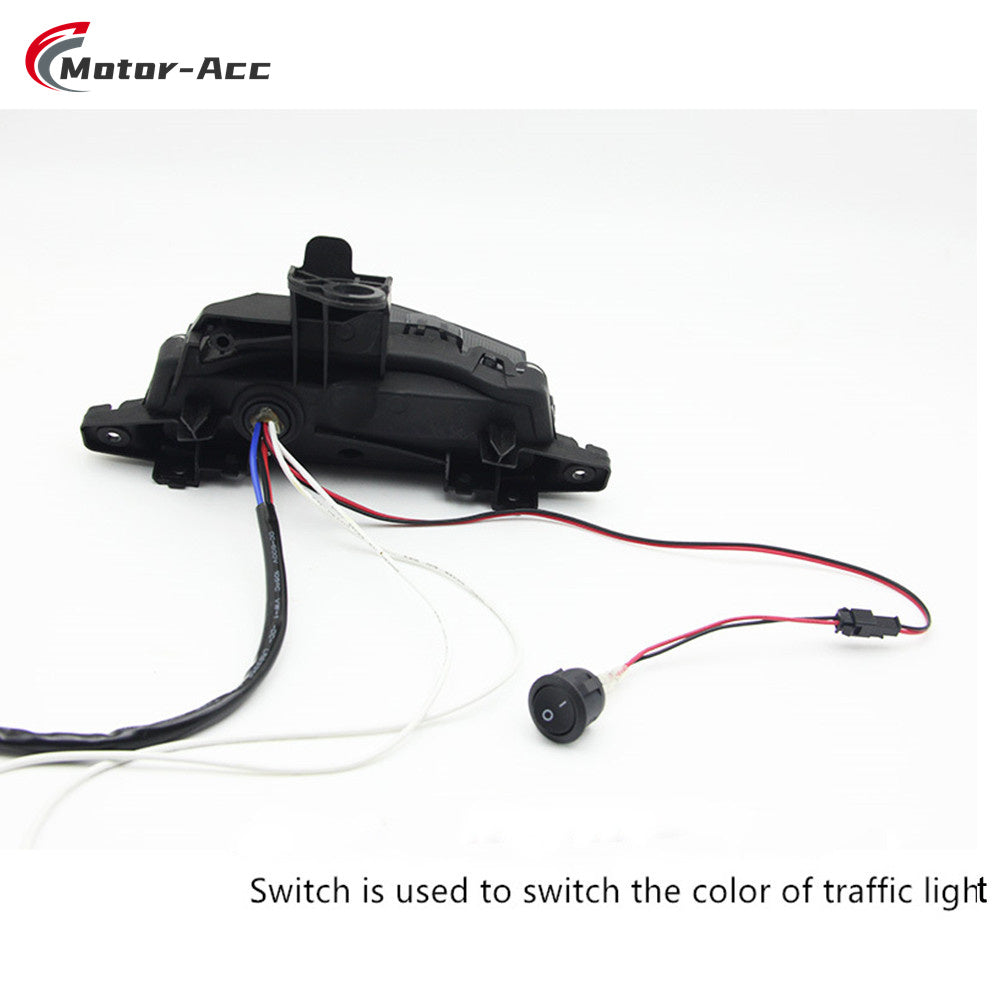 Motor-Acc Motorcycle Tail Light Integrated Running Brake Stop Light Turn Signals Lamp Compatible with YAMAHA AEROX155 NVX155 2022-2023