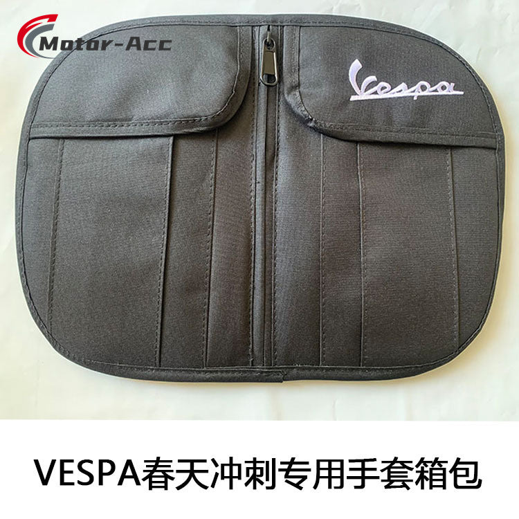 Motor-Acc Scooter Glove Bags Key Case Storage Bag with Water Bottle Holder Compatible with Vespa GTS300 LX50 LXV150 GTS LX LXV Sprint Primavera 50 125 250 300