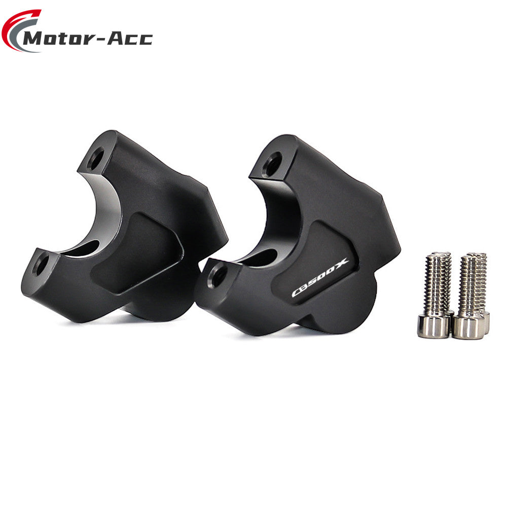 Motor-Acc Motorcycle Accessories CNC Handlebar Bar Riser Clamps Adapter Compatible with Honda CB500X CB500F 2019-2020