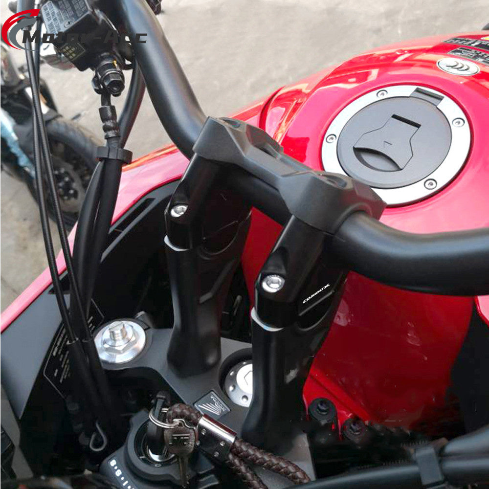 Motor-Acc Motorcycle Accessories CNC Handlebar Bar Riser Clamps Adapter Compatible with Honda CB500X CB500F 2019-2020