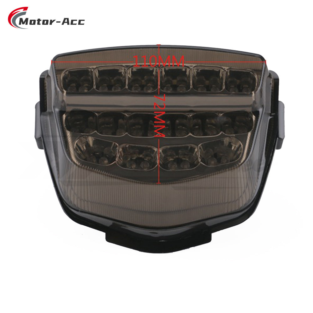 Motor-Acc Motorcycle Tail Light Integrated Running Brake Stop Light Turn Signals Lamp Compatible with HONDA CBR1000RR 2008-2016