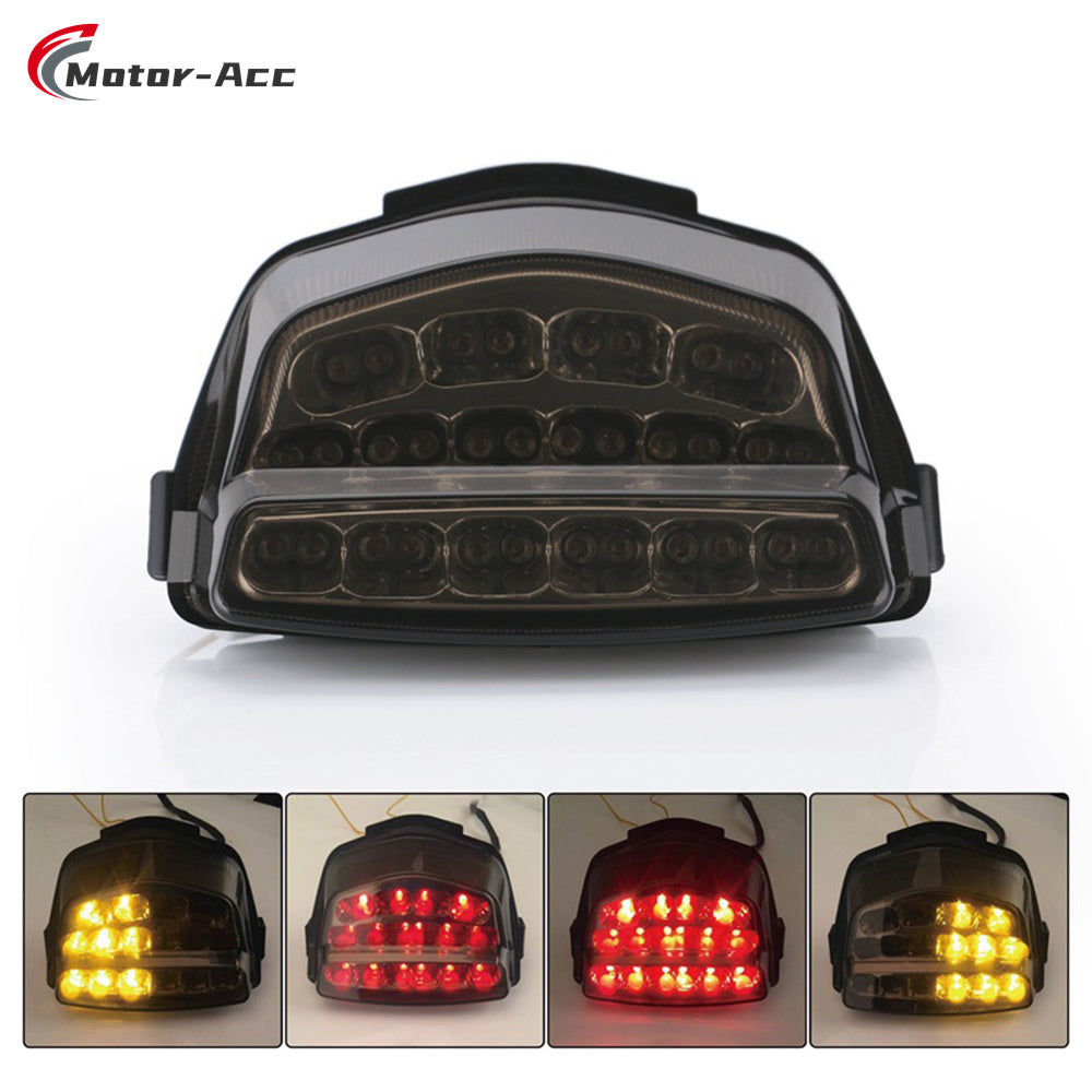 Motor-Acc Motorcycle Tail Light Integrated Running Brake Stop Light Turn Signals Lamp Compatible with HONDA CBR1000RR 2008-2016