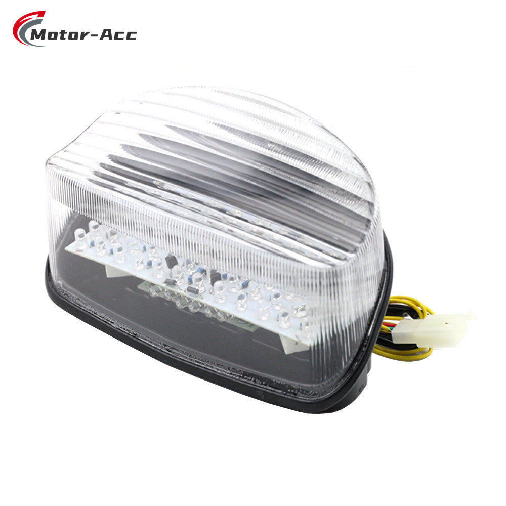 Motor-Acc Motorcycle Tail Light Integrated Running Brake Stop Light Turn Signals Lamp Compatible with HONDA CBR1000XX 1997-2007 HORNET250 1998-2008