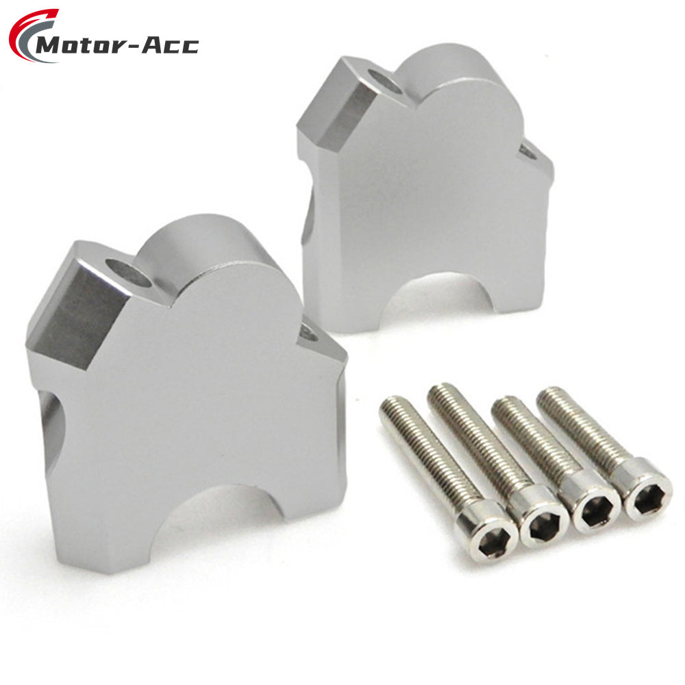 Motor-Acc Motorcycle Accessories CNC Handlebar Bar Riser Clamps Adapter Compatible with Honda CRF1000L CRF1100L Africa Twin