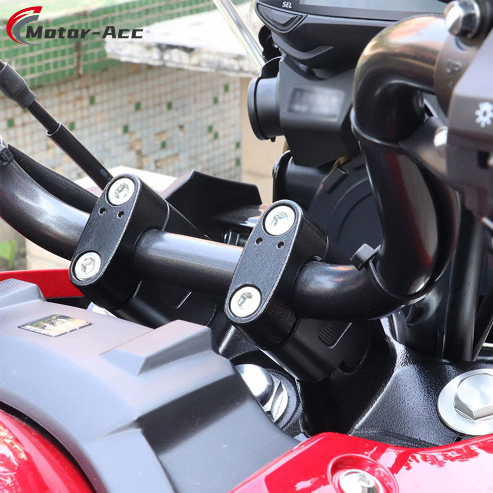 Motor-Acc Motorcycle Accessories CNC Handlebar Bar Riser Clamps Adapter Compatible with Suzuki DL1000 DL650 DL250