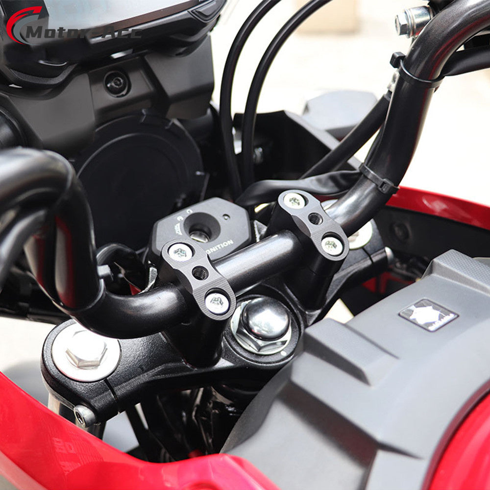 Motor-Acc Motorcycle Accessories CNC Handlebar Bar Riser Clamps Adapter Compatible with Suzuki DL1000 DL650 DL250