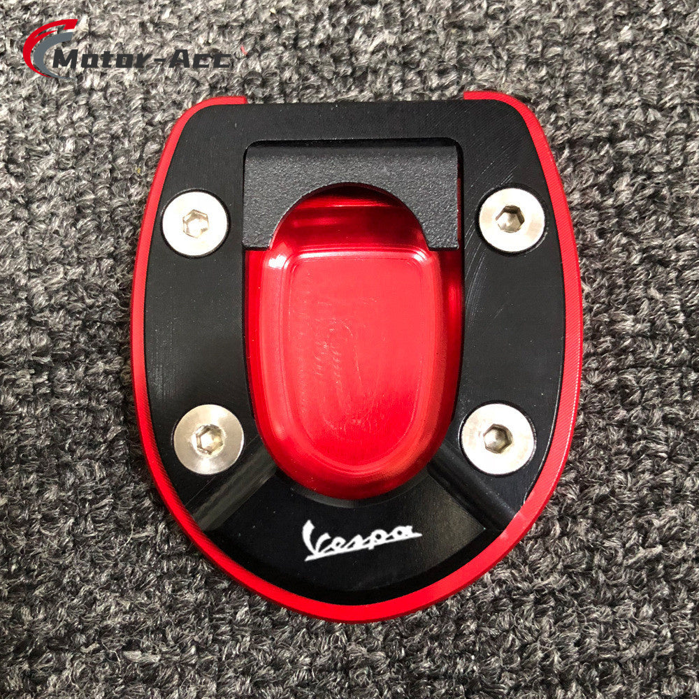 Motor-Acc Motorcycle Foot Stand Side Enlarger Kickstand Stand Extension Plate Pad Compatible with PIAGGIO Vespa GTS300 HPE 2019-2020