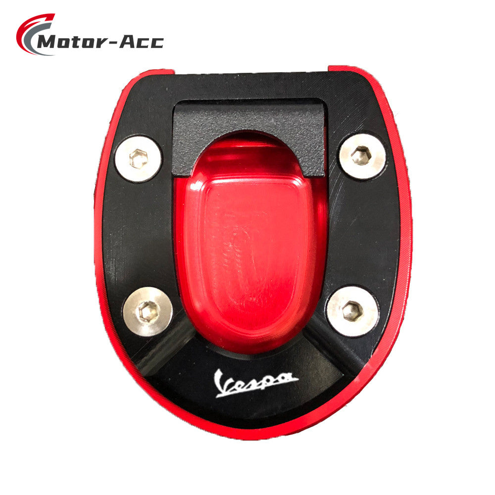 Motor-Acc Motorcycle Foot Stand Side Enlarger Kickstand Stand Extension Plate Pad Compatible with PIAGGIO Vespa GTS300 HPE 2019-2020