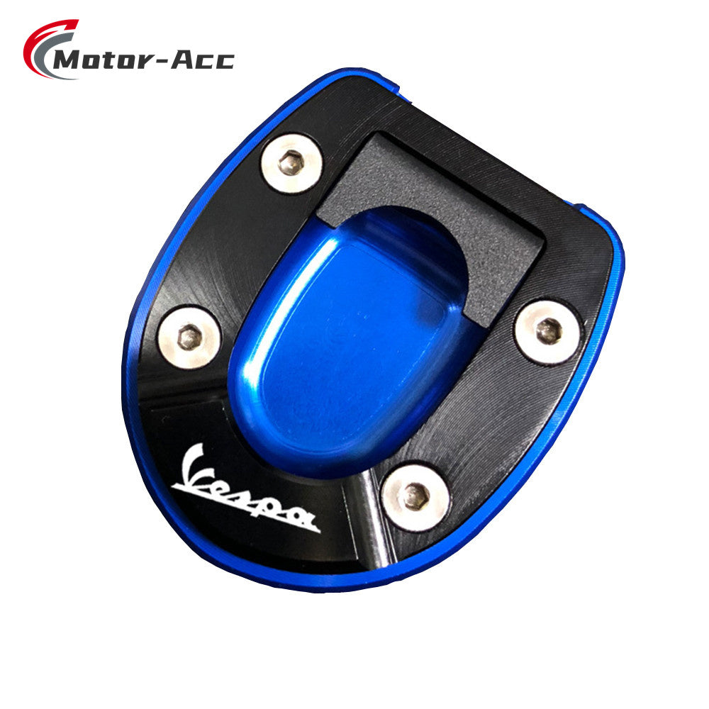 Motor-Acc Motorcycle Foot Stand Side Enlarger Kickstand Stand Extension Plate Pad Compatible with PIAGGIO Vespa GTS300 HPE 2019-2020