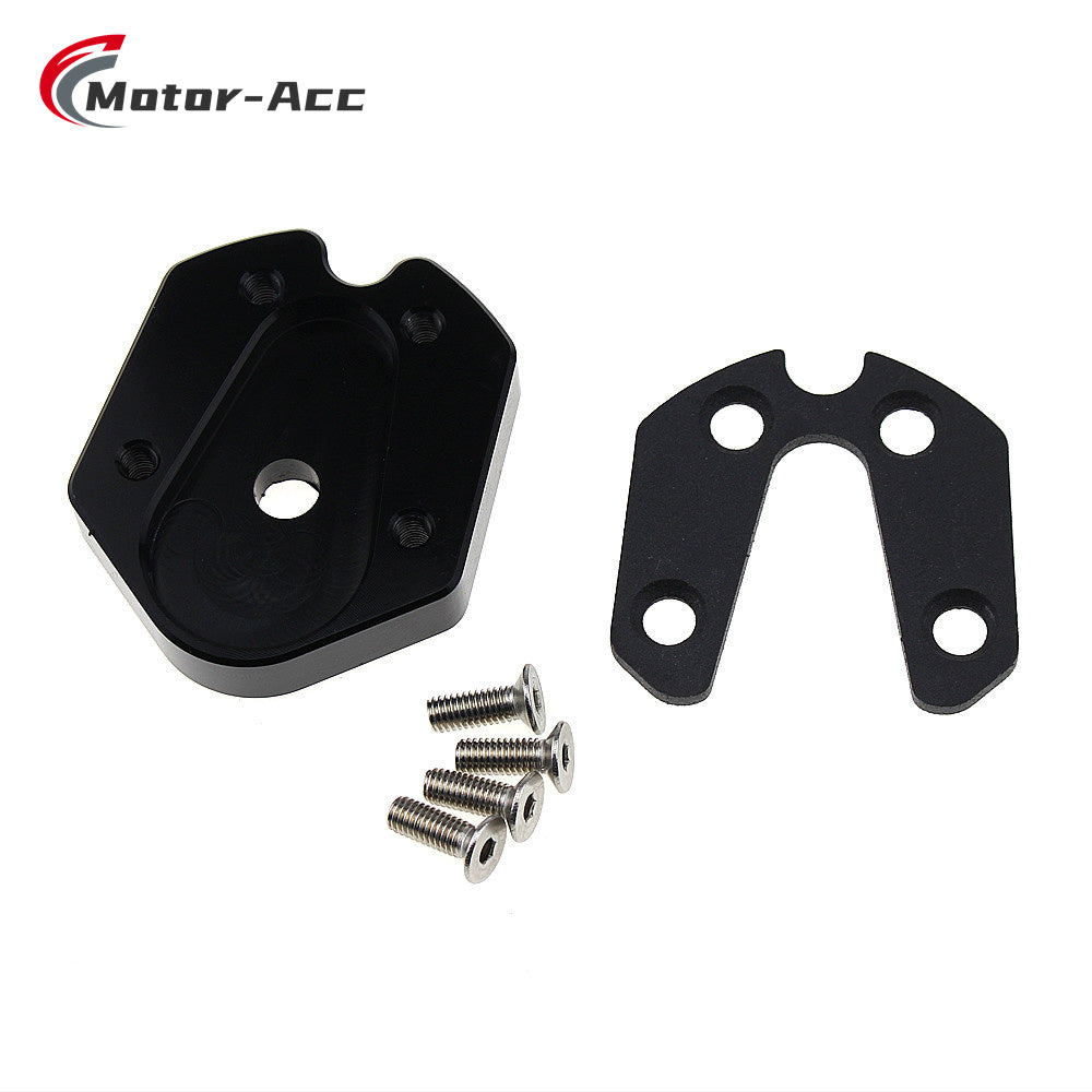 Motor-Acc Motorcycle Foot Stand Side Enlarger Kickstand Stand Extension Plate Pad Compatible with Vespa 150 LX150 S150