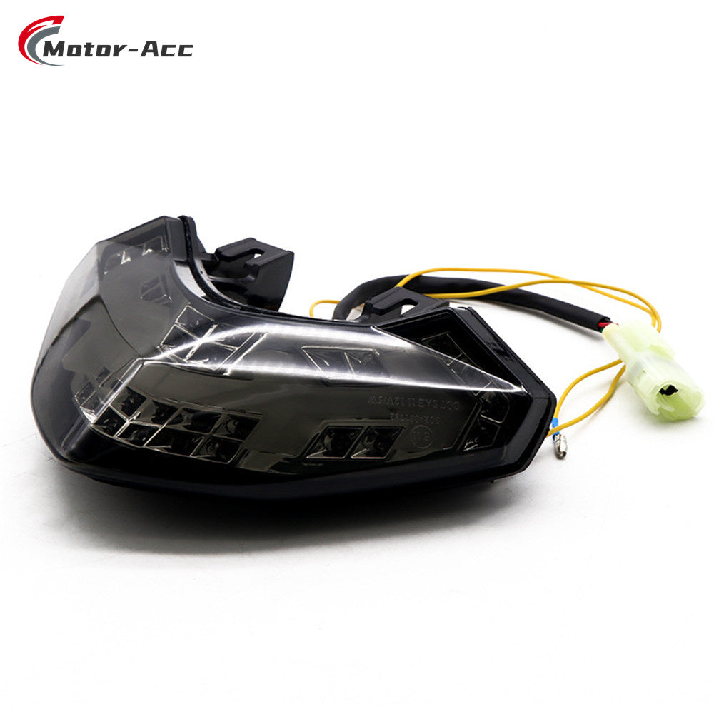 Motor-Acc Motorcycle Tail Light Integrated Running Brake Stop Light Turn Signals Lamp Compatible with DUCATI Multistrada 1200 2010-2014