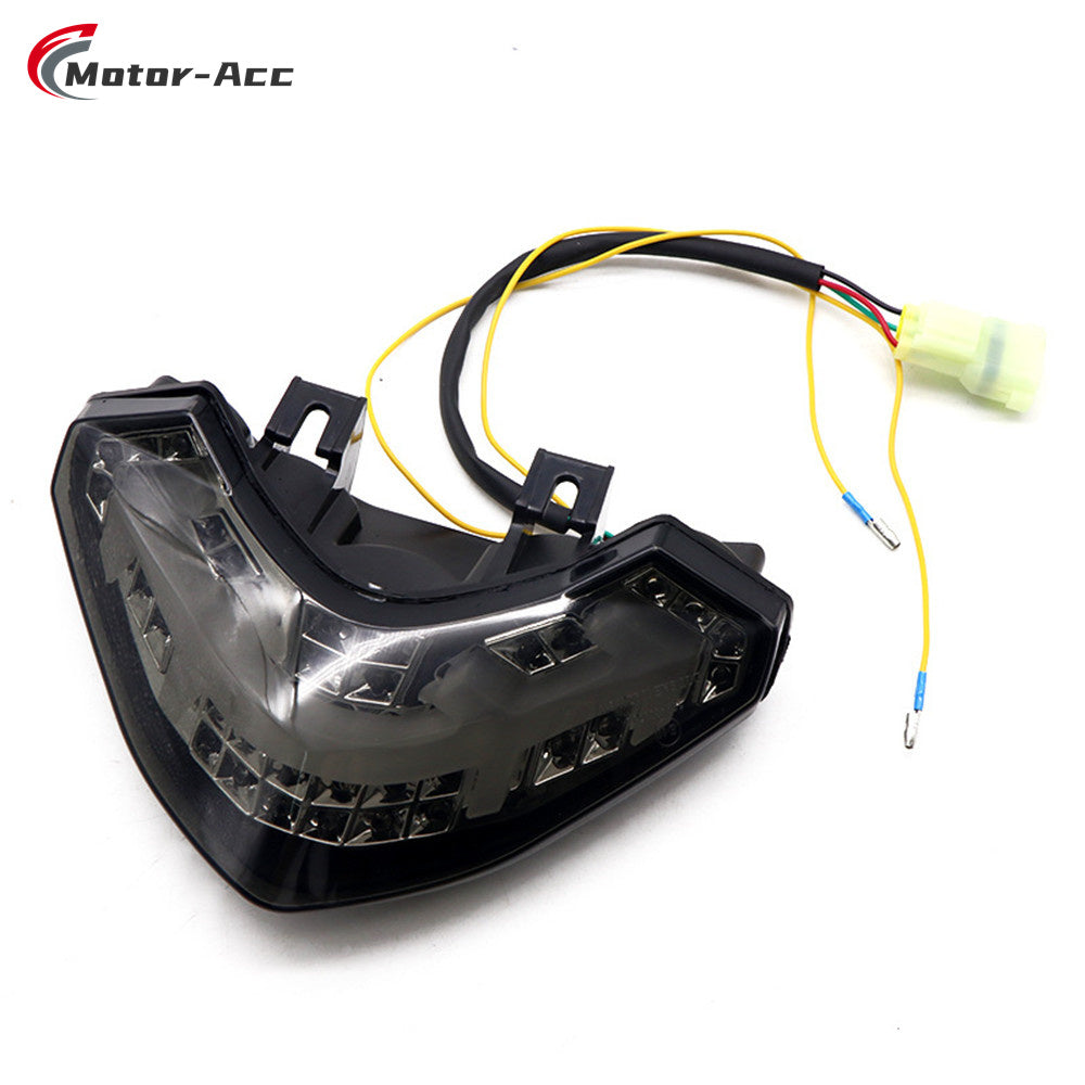 Motor-Acc Motorcycle Tail Light Integrated Running Brake Stop Light Turn Signals Lamp Compatible with DUCATI Multistrada 1200 2010-2014