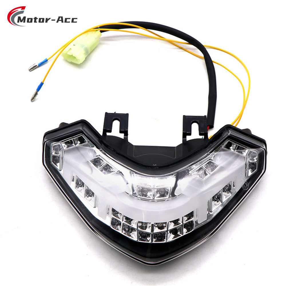 Motor-Acc Motorcycle Tail Light Integrated Running Brake Stop Light Turn Signals Lamp Compatible with DUCATI Multistrada 1200 2010-2014