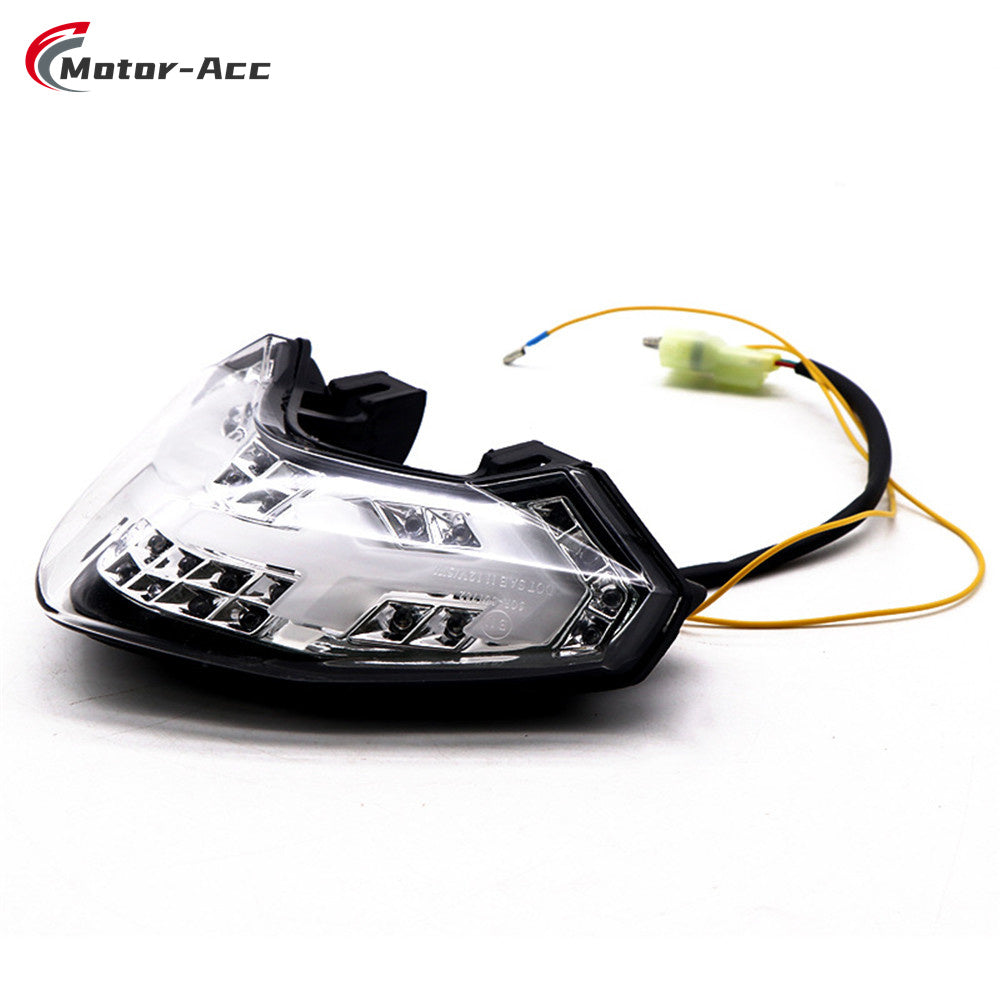 Motor-Acc Motorcycle Tail Light Integrated Running Brake Stop Light Turn Signals Lamp Compatible with DUCATI Multistrada 1200 2010-2014
