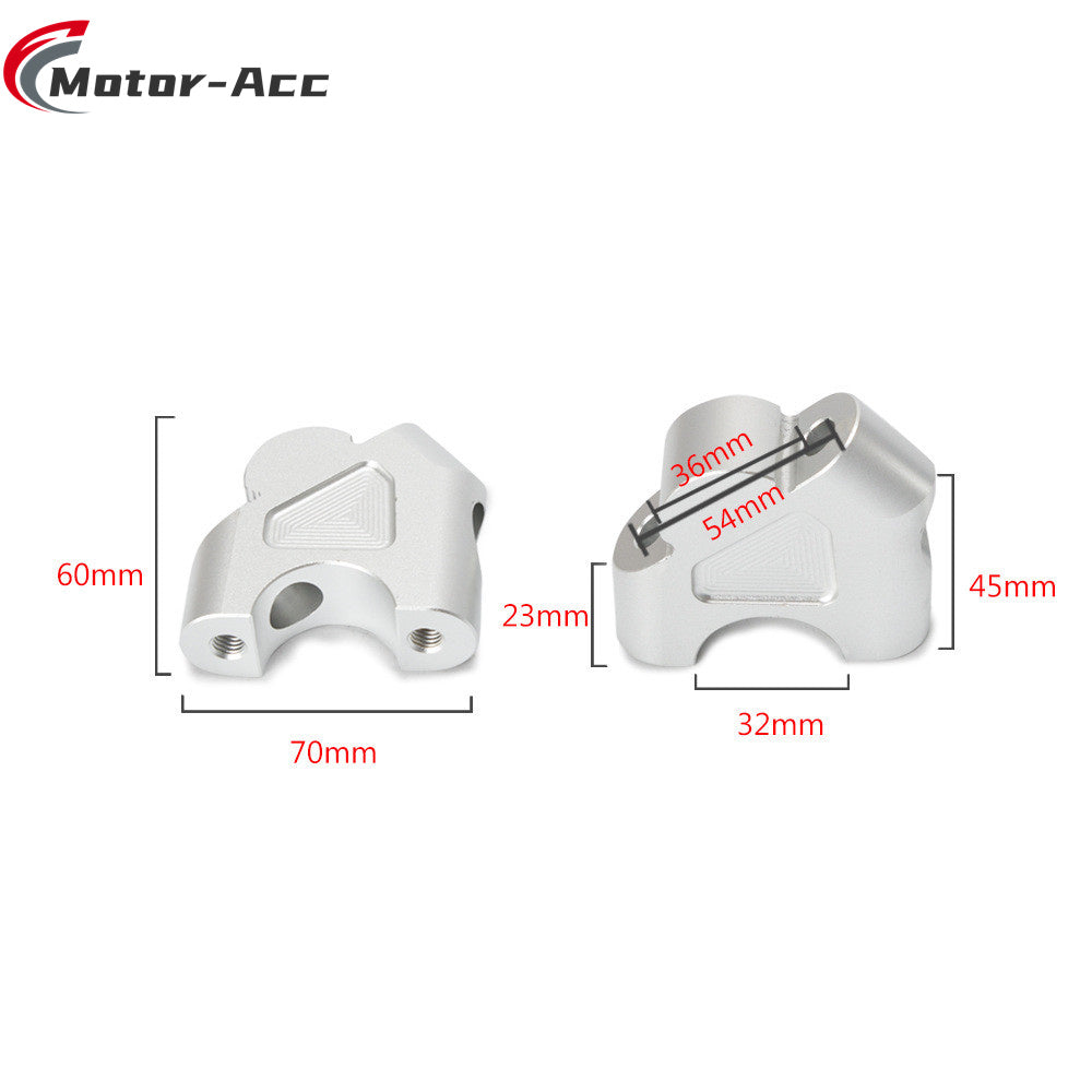 Motor-Acc Motorcycle Accessories CNC 32MM Handlebar Bar Riser Clamps Adapter Compatible with BMW R1200GS ADV