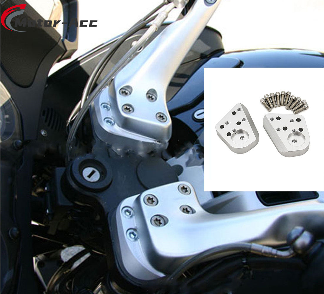 Motor-Acc Motorcycle Accessories CNC Handlebar Bar Riser Clamps Adapter for BMW R1100RT R1150RT R1200RT R1100R R1150R