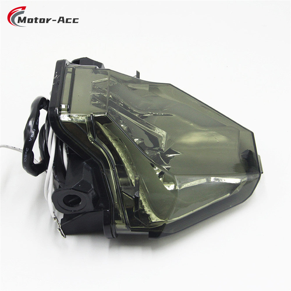 Motor-Acc Motorcycle Tail Light Integrated Running Brake Stop Light Turn Signals Lamp Compatible with YAMAHA R25 R3 MT03 MT07 Y15ZR EXCITER150