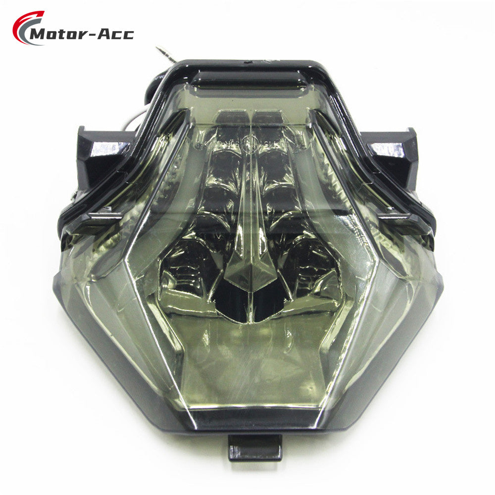 Motor-Acc Motorcycle Tail Light Integrated Running Brake Stop Light Turn Signals Lamp Compatible with YAMAHA R25 R3 MT03 MT07 Y15ZR EXCITER150