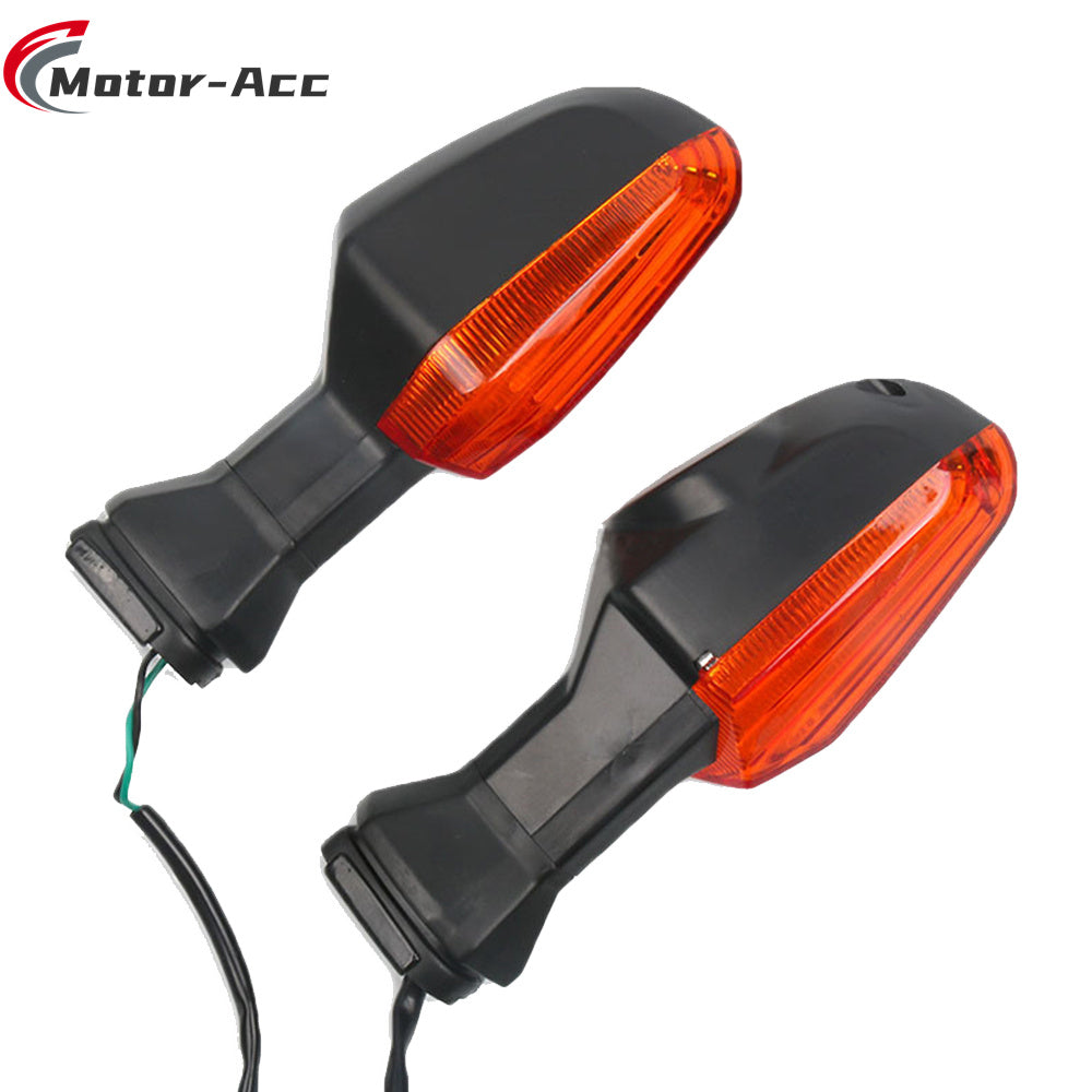 Motor-Acc Motorcycle Front Rear Turn Signal Lights Steering Lamp Compatible with KAWASAKI Z750 Z800 KLE Versys 1000 650 ZRX1200 ER6N