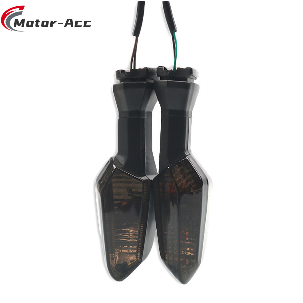 Motor-Acc Motorcycle Front Rear Turn Signal Lights Steering Lamp Compatible with KAWASAKI Z750 Z800 KLE Versys 1000 650 ZRX1200 ER6N