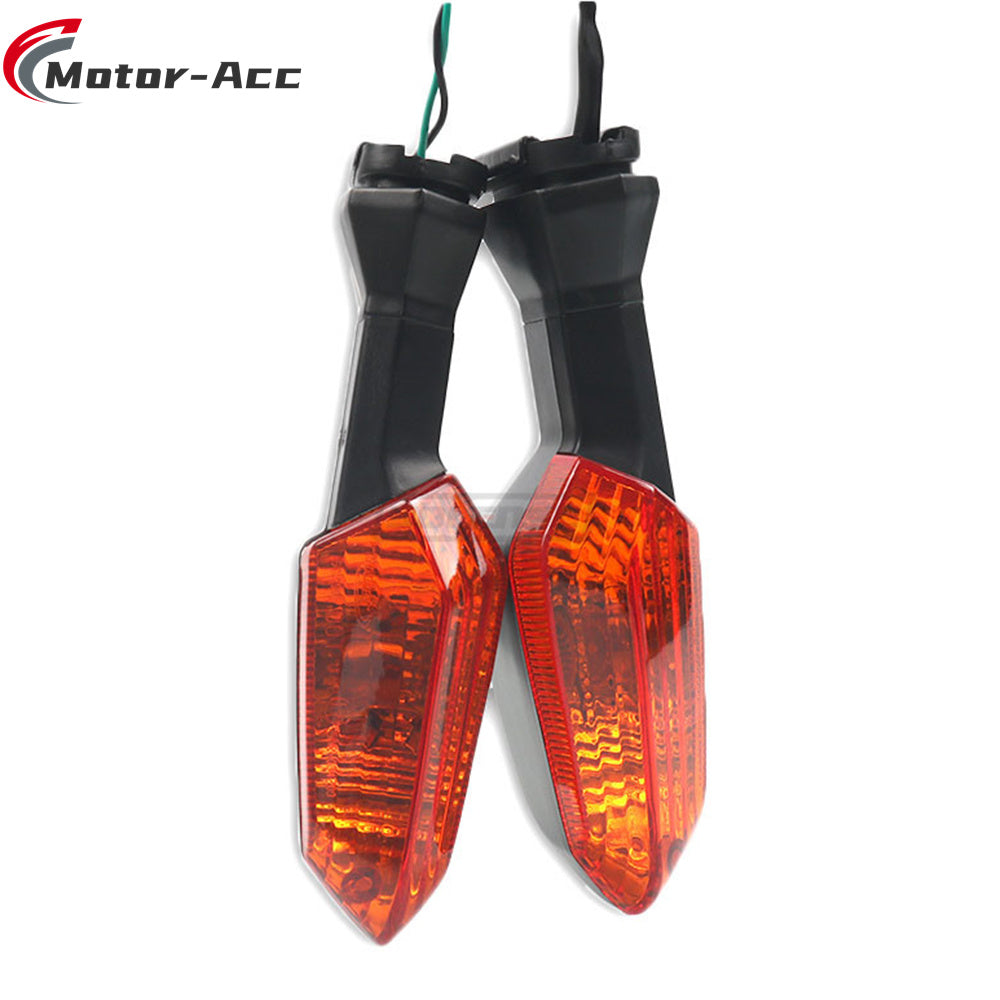Motor-Acc Motorcycle Front Rear Turn Signal Lights Steering Lamp Compatible with KAWASAKI Z750 Z800 KLE Versys 1000 650 ZRX1200 ER6N