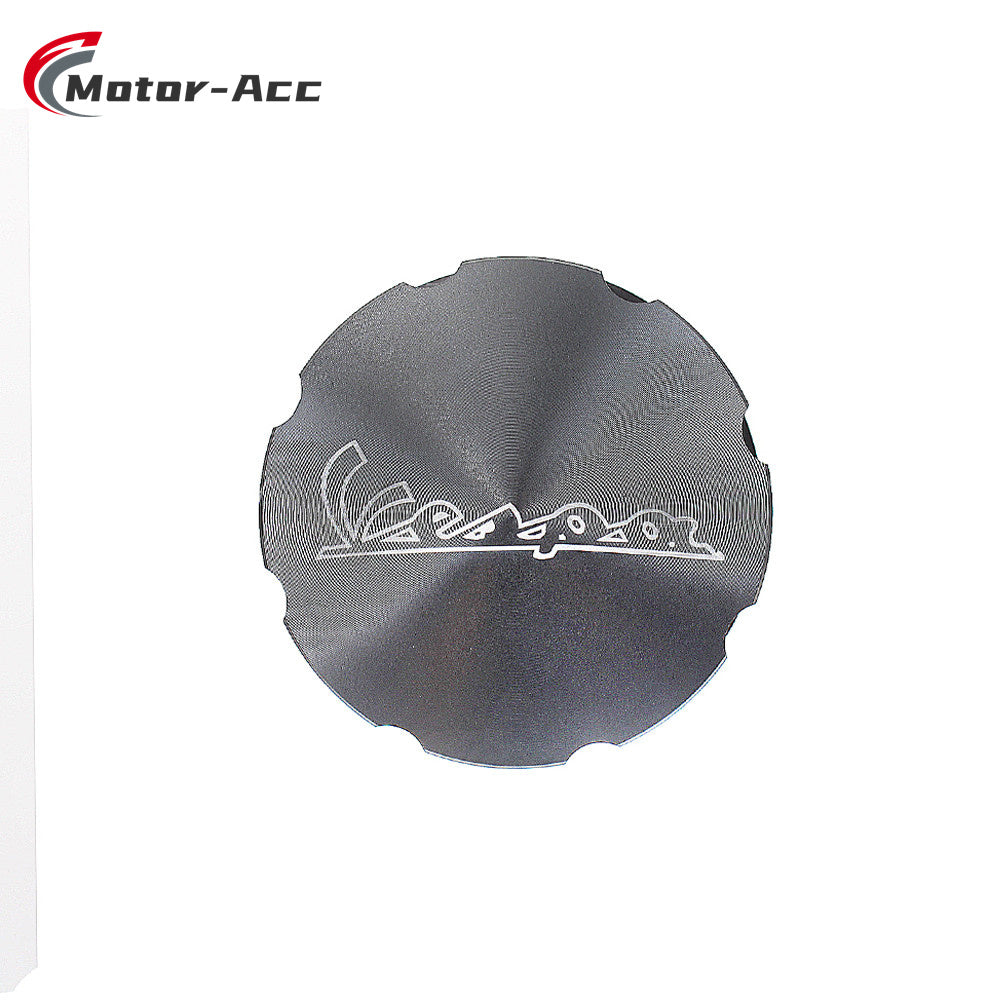 Motor-Acc Motorcycle Front Gas Fuel Tank Filler Oil Cap Cover Compatible with VESPA GTS GTV GT LX Primavera Sprint