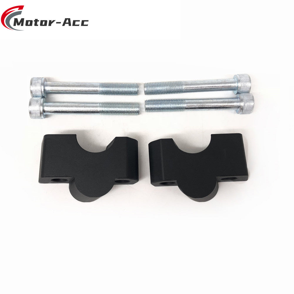 Motor-Acc Motorcycle Accessories CNC Handlebar Bar Riser Clamps Adapter Compatible with Kawasaki VULCAN S VN650