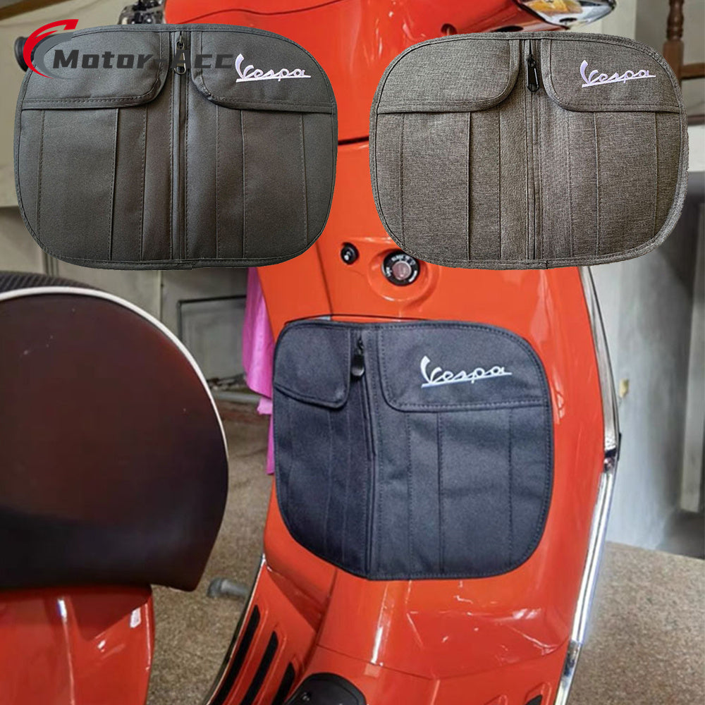 Motor-Acc Scooter Glove Bags Key Case Storage Bag with Water Bottle Holder Compatible with Vespa GTS300 LX50 LXV150 GTS LX LXV Sprint Primavera 50 125 250 300