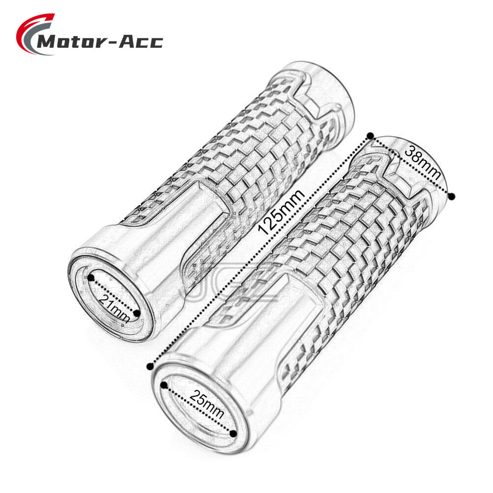 Motor-Acc Motorcycle 22mm Handlebar Grips Compatible with Scooter Vespa LX GT GTS GTV 300 250 125 200 Sprint 150 S150 LX150 LXV150 PRIMAVERA 150