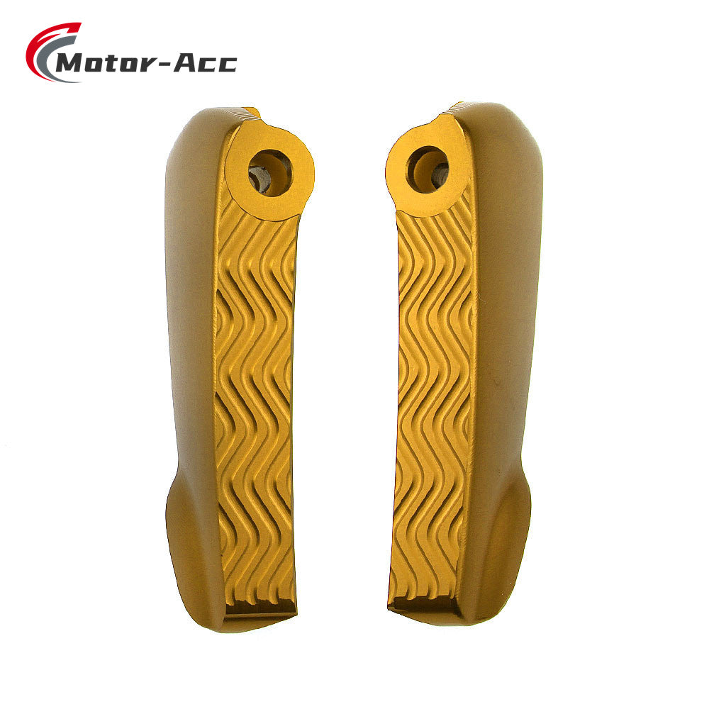 Motor-Acc Motorcycle Motor Bike Folding Footrests Foot Rests Pegs Rear Pedals Set Parts Compatible with Vespa GTS150 GTS125 GTS300ie GTS250ie GTS125ie