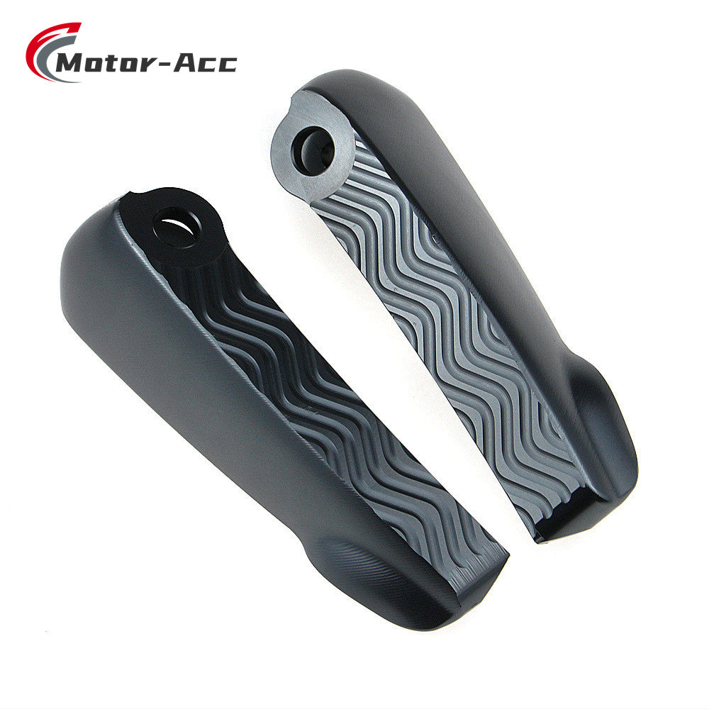 Motor-Acc Motorcycle Motor Bike Folding Footrests Foot Rests Pegs Rear Pedals Set Parts Compatible with Vespa GTS150 GTS125 GTS300ie GTS250ie GTS125ie
