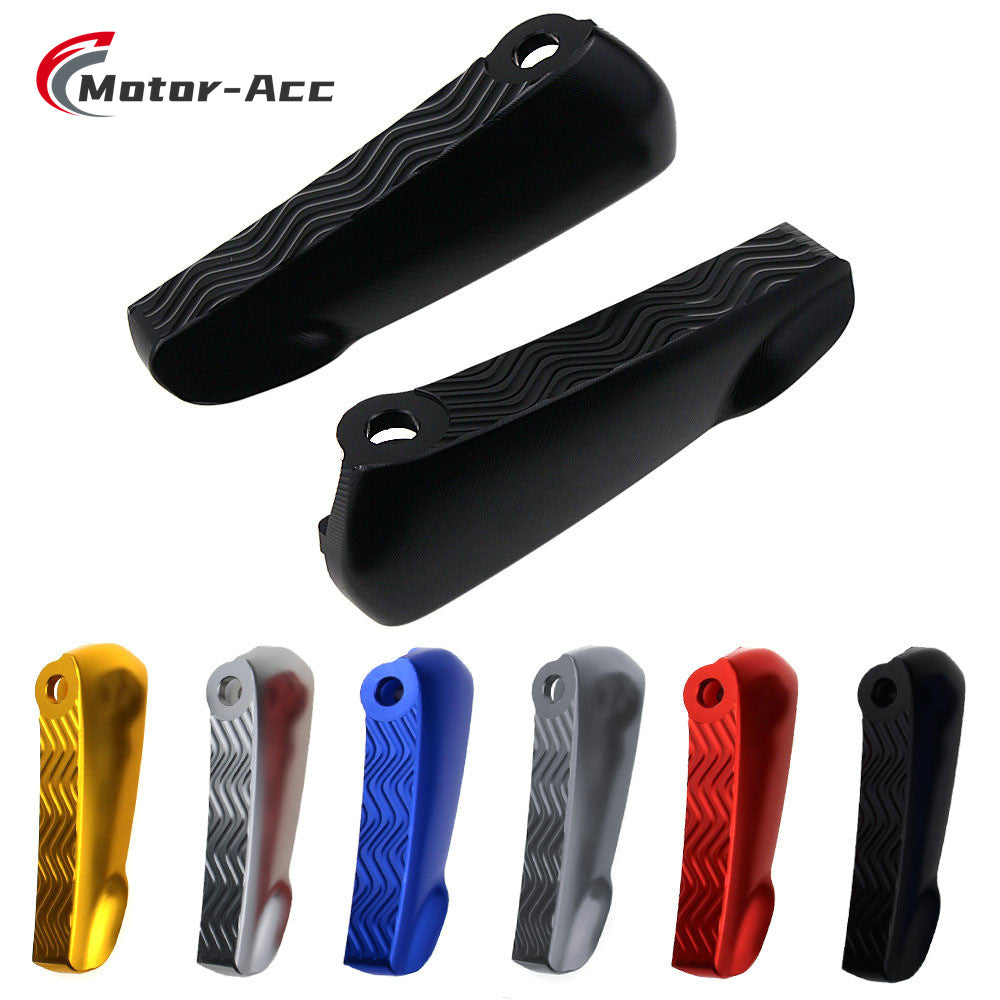 Motor-Acc Motorcycle Motor Bike Folding Footrests Foot Rests Pegs Rear Pedals Set Parts Compatible with Vespa GTS150 GTS125 GTS300ie GTS250ie GTS125ie