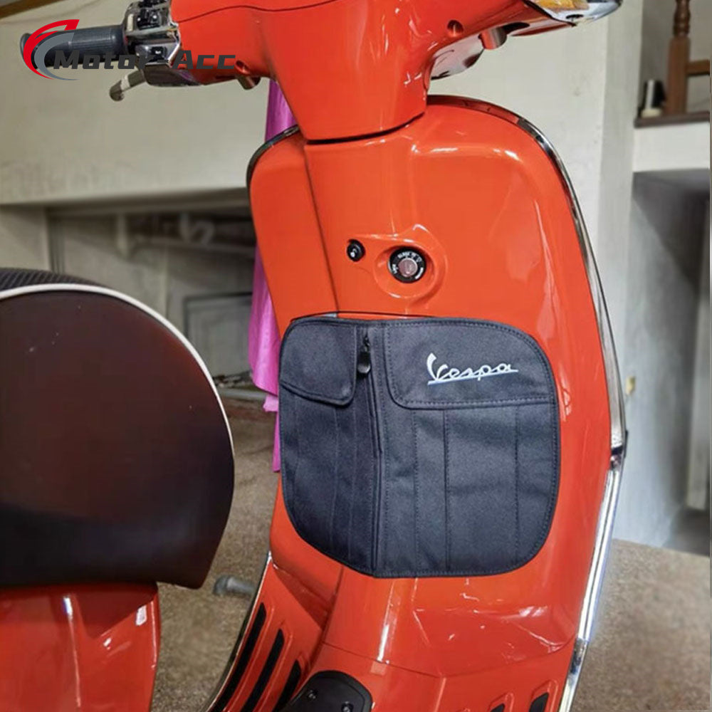 Motor-Acc Scooter Glove Bags Key Case Storage Bag with Water Bottle Holder Compatible with Vespa GTS300 LX50 LXV150 GTS LX LXV Sprint Primavera 50 125 250 300