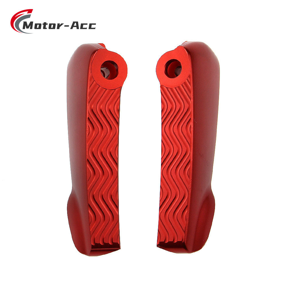Motor-Acc Motorcycle Motor Bike Folding Footrests Foot Rests Pegs Rear Pedals Set Parts Compatible with Vespa GTS150 GTS125 GTS300ie GTS250ie GTS125ie