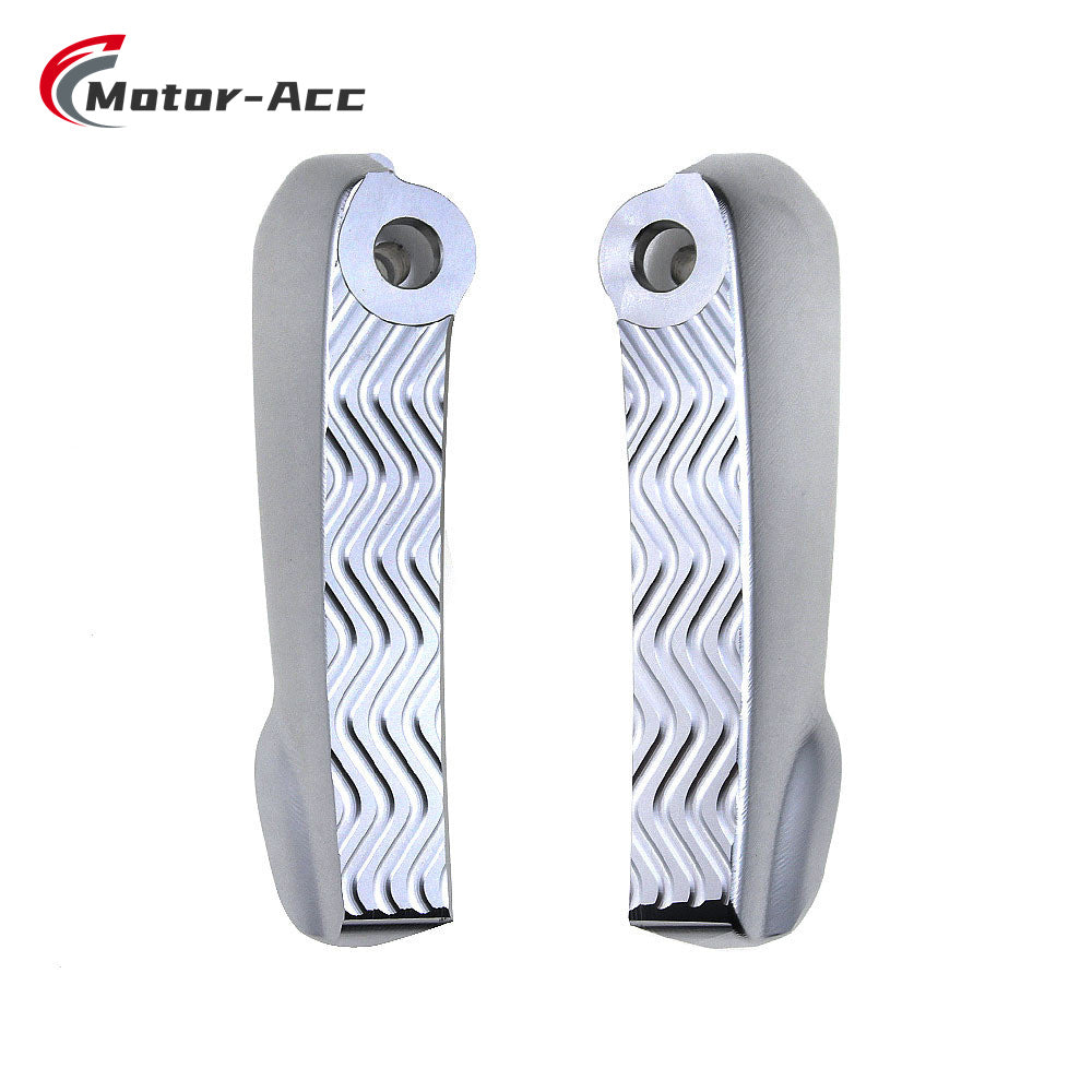 Motor-Acc Motorcycle Motor Bike Folding Footrests Foot Rests Pegs Rear Pedals Set Parts Compatible with Vespa GTS150 GTS125 GTS300ie GTS250ie GTS125ie
