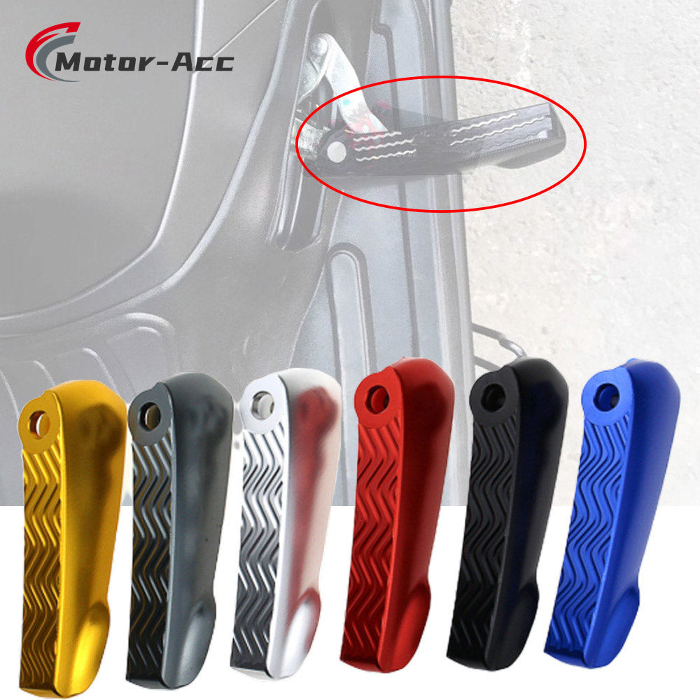 Motor-Acc Motorcycle Motor Bike Folding Footrests Foot Rests Pegs Rear Pedals Set Parts Compatible with Vespa GTS150 GTS125 GTS300ie GTS250ie GTS125ie