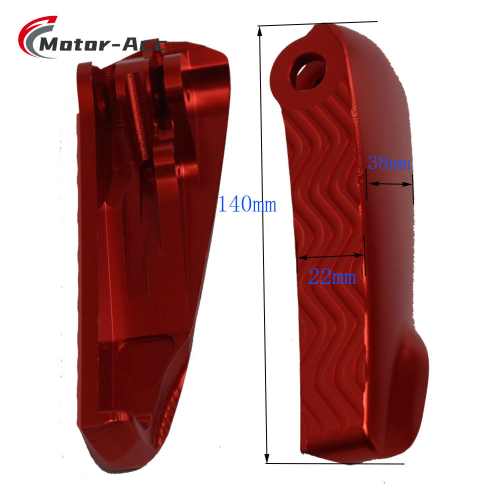 Motor-Acc Motorcycle Motor Bike Folding Footrests Foot Rests Pegs Rear Pedals Set Parts Compatible with Vespa GTS150 GTS125 GTS300ie GTS250ie GTS125ie
