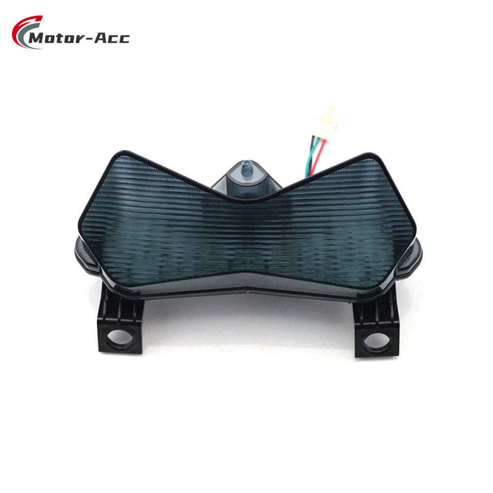Motor-Acc Motorcycle Tail Light Integrated Running Brake Stop Light Turn Signals Lamp Compatible with Kawasaki ZX6R Z750 Z1000