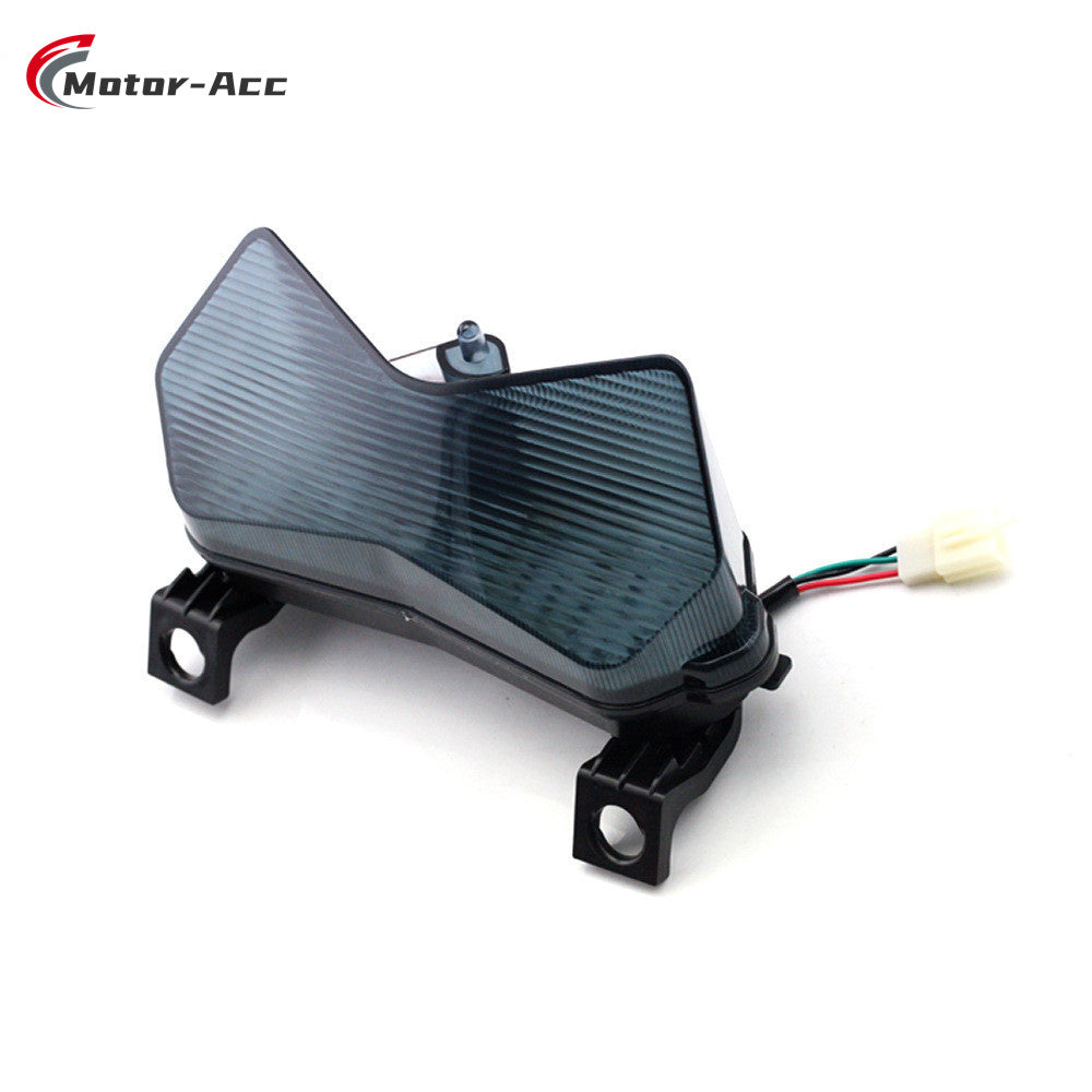 Motor-Acc Motorcycle Tail Light Integrated Running Brake Stop Light Turn Signals Lamp Compatible with Kawasaki ZX6R Z750 Z1000