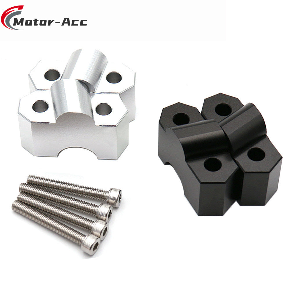 Motor-Acc Motorcycle Accessories CNC Handlebar Bar Riser Clamps Adapter for Kawasaki Z1000 2007-2009 Z750 2004-2011