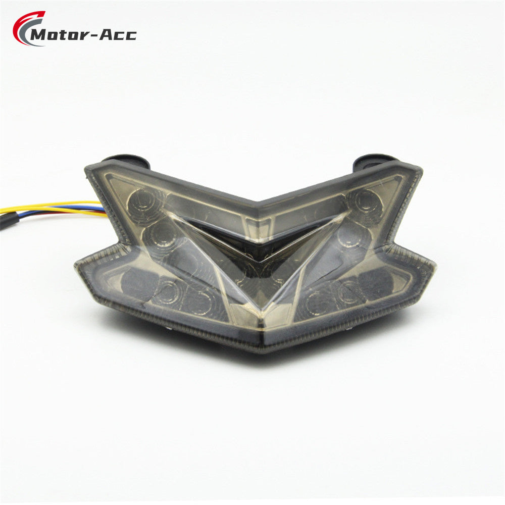 Motor-Acc Motorcycle Tail Light Integrated Running Brake Stop Light Turn Signals Lamp Compatible with KAWASAKI Z800 Z125 2013-2016